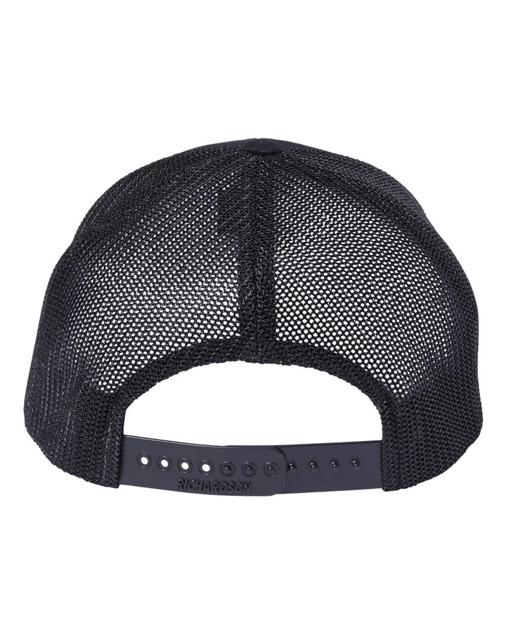 black trucker hat
